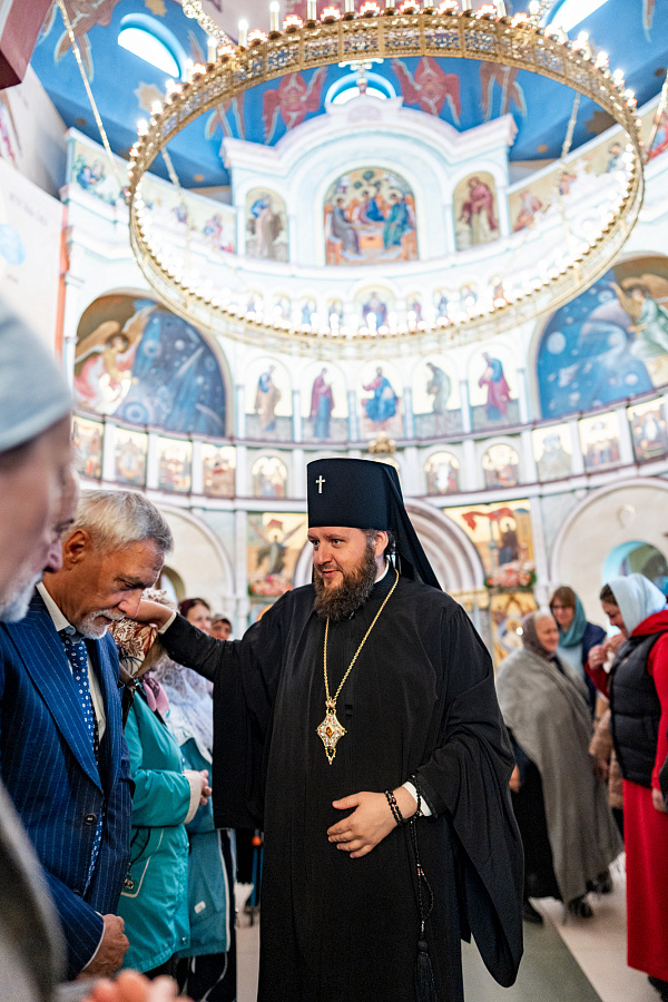 Архиерейское богослужение в Никитском храме села Никитского г.о. Домодедово